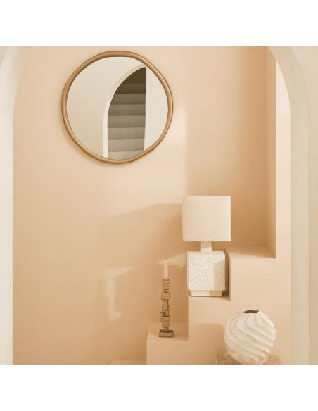 Miroir rond mural aluminium doré 60 cm Rox Urban Nature Culture - 2