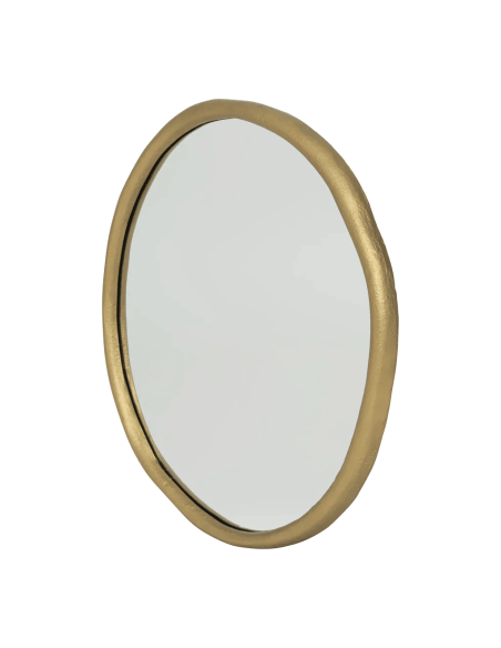 Miroir rond mural aluminium doré 60 cm Rox Urban Nature Culture - 3