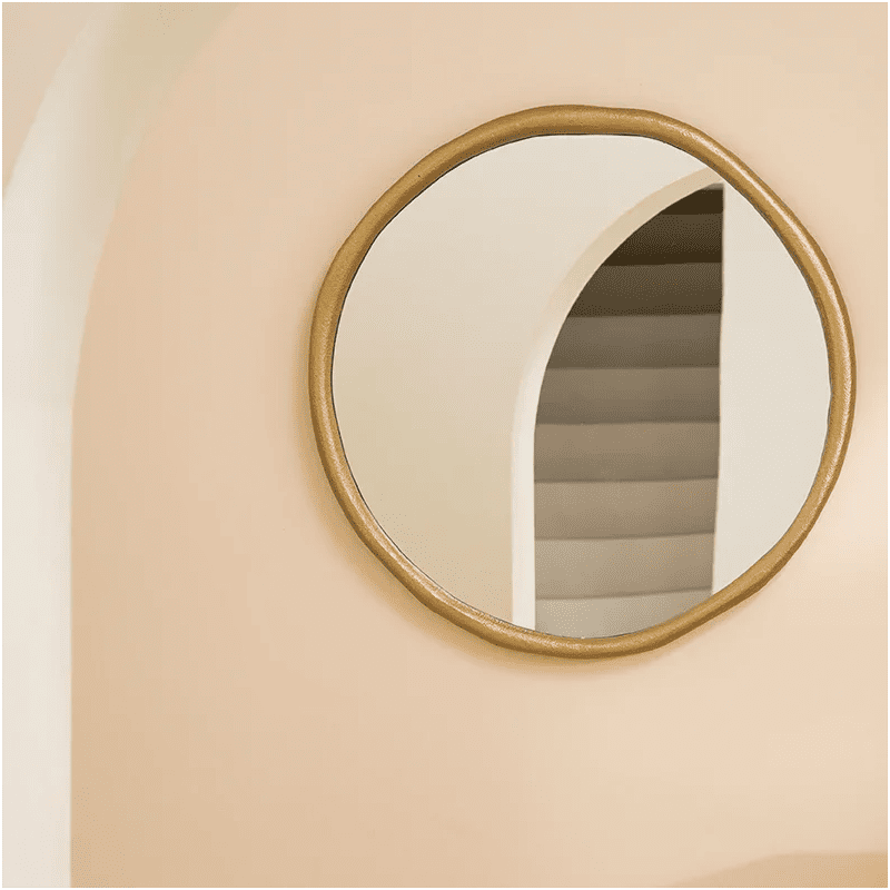 Miroir rond mural aluminium doré 60 cm Rox Urban Nature Culture - 4