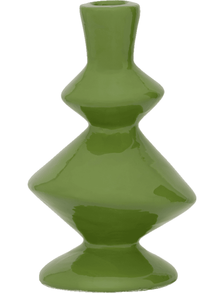 Bougeoir design vert écomix 17,5 cm Kenji Urban Nature Culture - 1