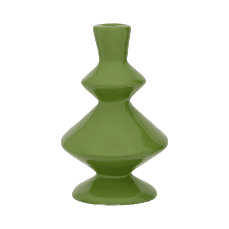 Bougeoir design vert écomix 17,5 cm Kenji Urban Nature Culture - 3