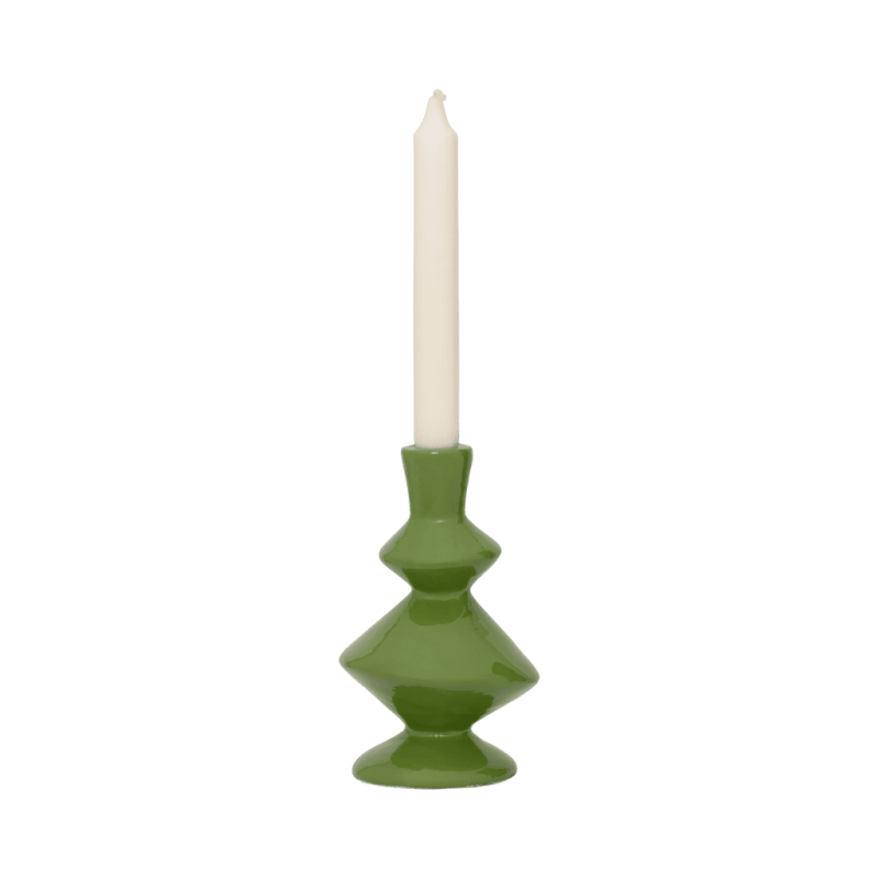 Bougeoir design vert écomix 17,5 cm Kenji Urban Nature Culture - 4