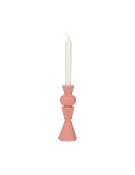 Bougeoir rose poudré céramique 20 cm Celis Urban Nature Culture - 3