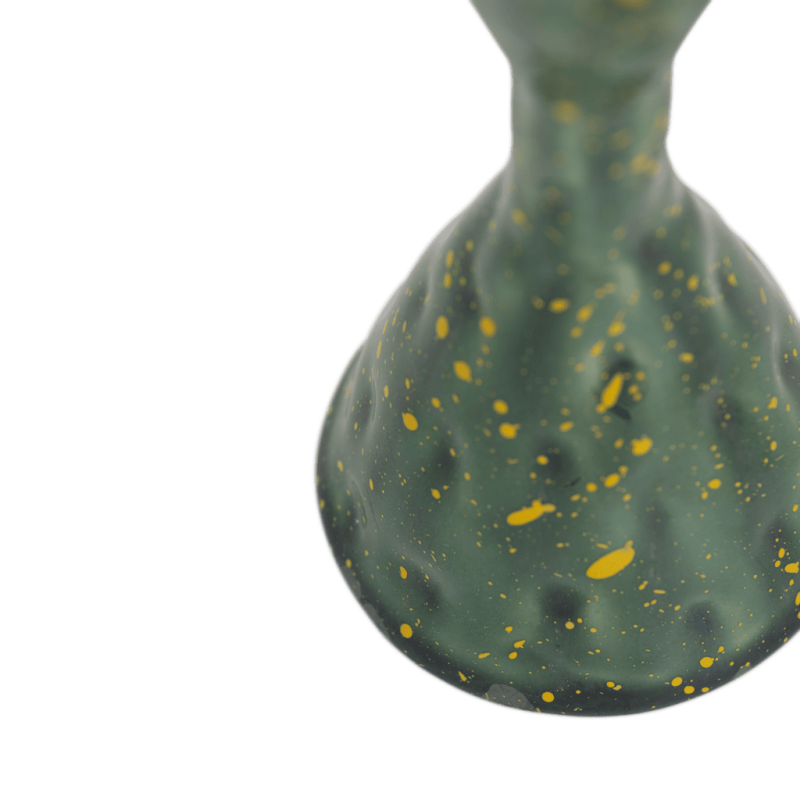 Bougeoir céramique vert moucheté Ø7,5x16 cm Oto Urban Nature Culture - 6