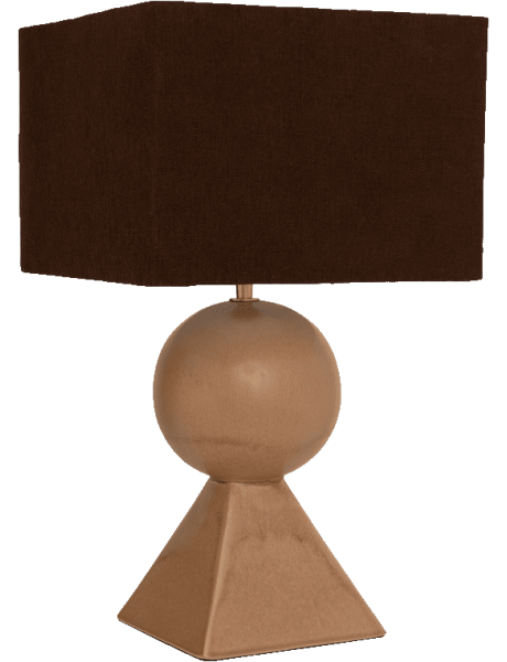 Lampe à poser céramique recyclée brun doré 46,5 cm Mikako Urban Nature Culture - 1