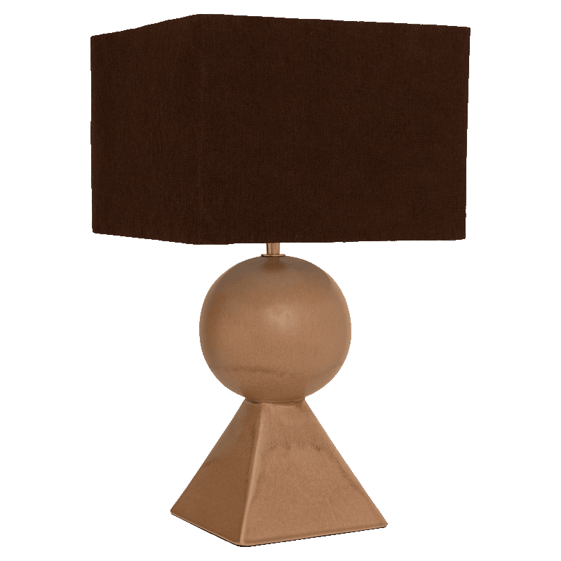 Lampe à poser céramique recyclée brun doré 46,5 cm Mikako Urban Nature Culture - 1