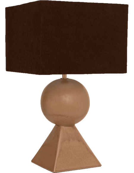 Lampe à poser céramique recyclée brun doré 46,5 cm Mikako Urban Nature Culture - 1