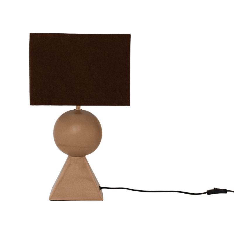 Lampe à poser céramique recyclée brun doré 46,5 cm Mikako Urban Nature Culture - 4