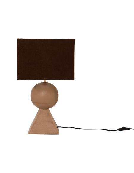 Lampe à poser céramique recyclée brun doré 46,5 cm Mikako Urban Nature Culture - 4