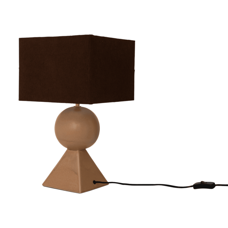 Lampe à poser céramique recyclée brun doré 46,5 cm Mikako Urban Nature Culture - 5
