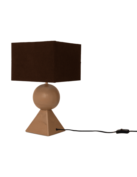 Lampe à poser céramique recyclée brun doré 46,5 cm Mikako Urban Nature Culture - 5
