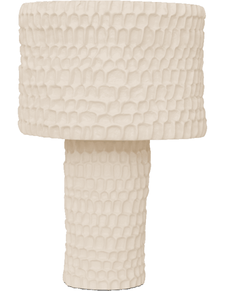 Lampe à poser céramique écrue Ø27x40 cm Cali Urban Nature Culture - 1