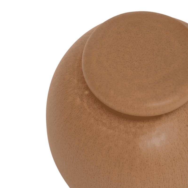 Pot de rangement en céramique brun caramel Ø16,5x16,5 cm Yui Urban Nature Culture - 6