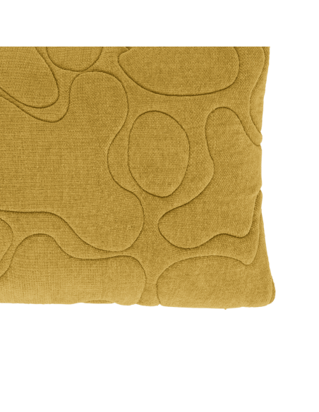 Coussin rectangulaire coton jaune moutarde 60x40 cm Nanami Urban Nature Culture - 3
