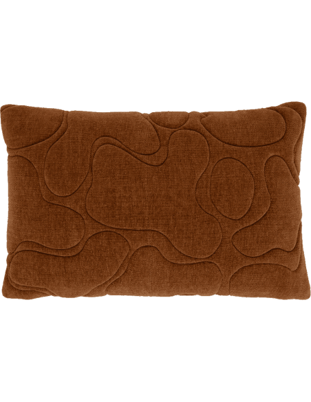 Coussin rectangulaire coton marron caramel 60x40 cm Nanami Urban Nature Culture - 1