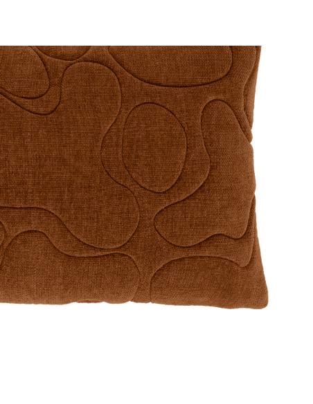 Coussin rectangulaire coton marron caramel 60x40 cm Nanami Urban Nature Culture - 3