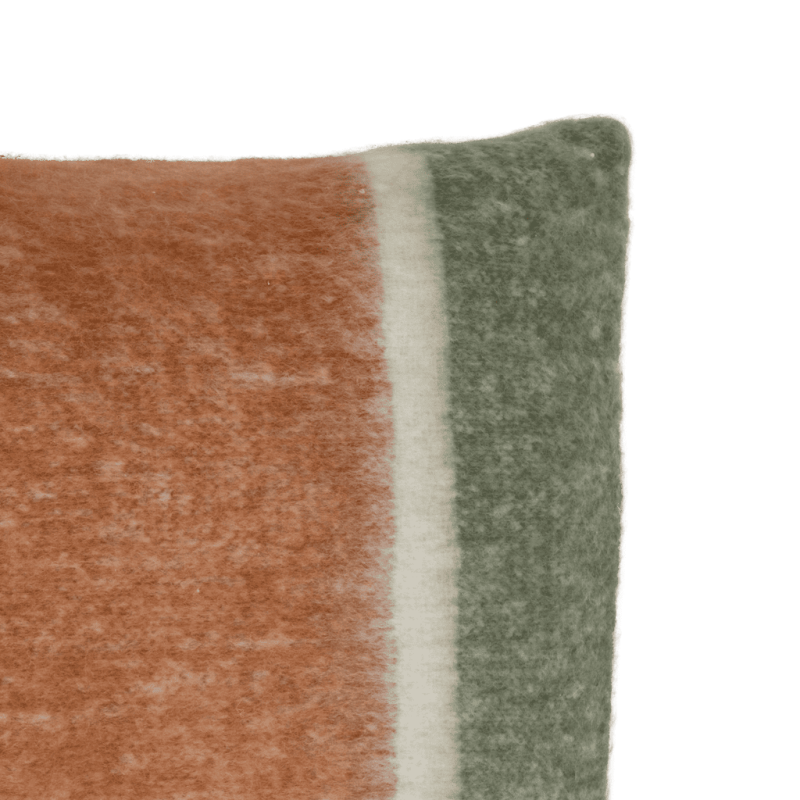 Coussin carré rayé laine mélangée 45x45 cm Haruka Urban Nature Culture - 3