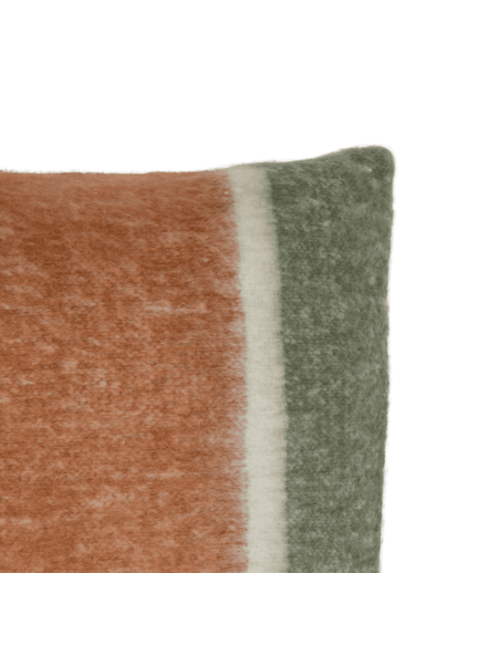 Coussin carré rayé laine mélangée 45x45 cm Haruka Urban Nature Culture - 3