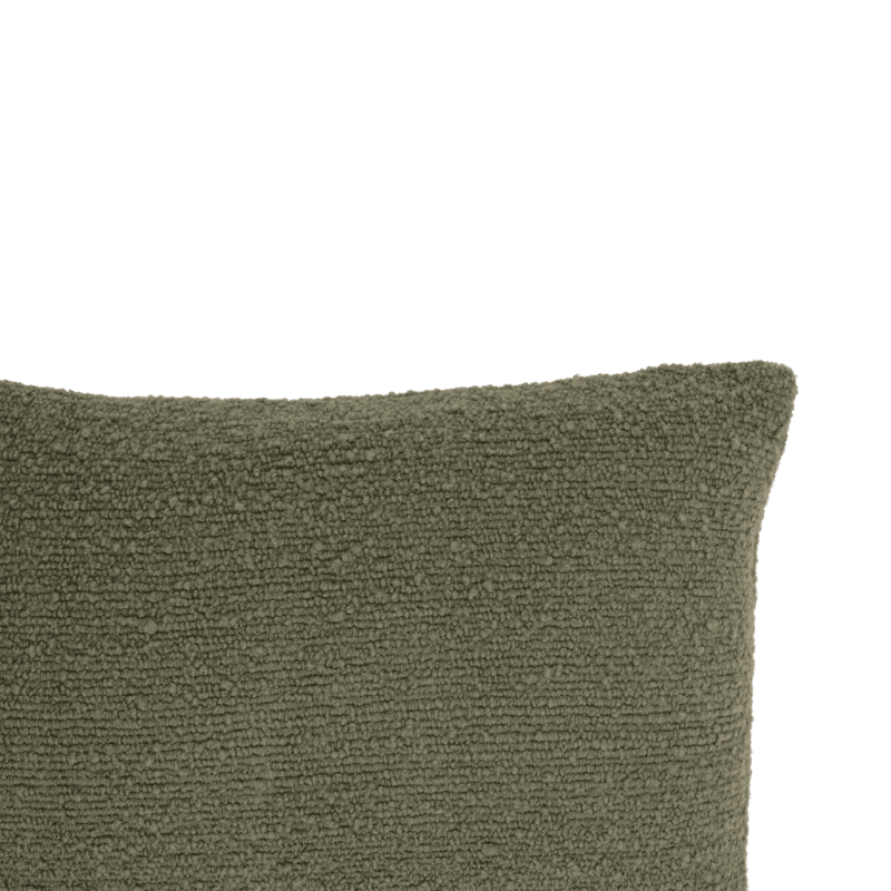 Coussin rectangulaire vert kaki laine mélangée 60x40 cm Narumi Urban Nature Culture - 3