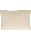 Coussin rectangulaire écru laine mélangée 60x40 cm Narumi