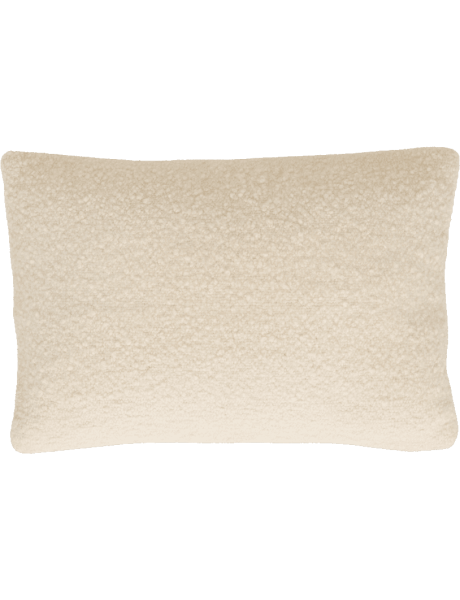 Coussin rectangulaire écru laine mélangée 60x40 cm Narumi Urban Nature Culture - 1