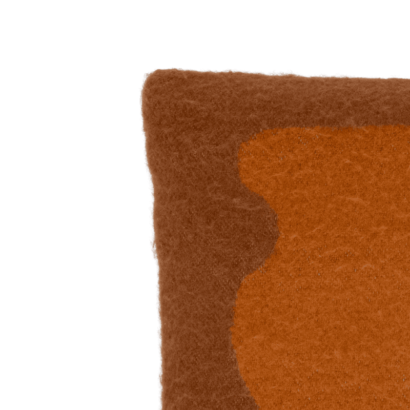 Coussin carré terracotta brodé 50x50 cm Mei Urban Nature Culture - 4
