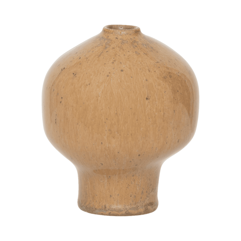 Lot de 3 mini vases en céramique beige et caramel 8x9,5 cm Suzu Urban Nature Culture - 4