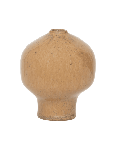 Lot de 3 mini vases en céramique beige et caramel 8x9,5 cm Suzu Urban Nature Culture - 4