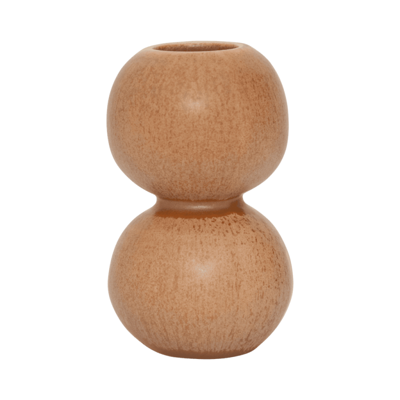Lot de 3 mini vases en céramique beige et caramel 8x9,5 cm Suzu Urban Nature Culture - 5