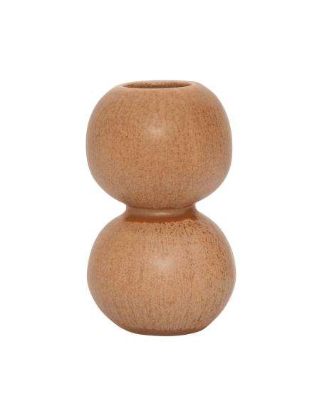 Lot de 3 mini vases en céramique beige et caramel 8x9,5 cm Suzu Urban Nature Culture - 5