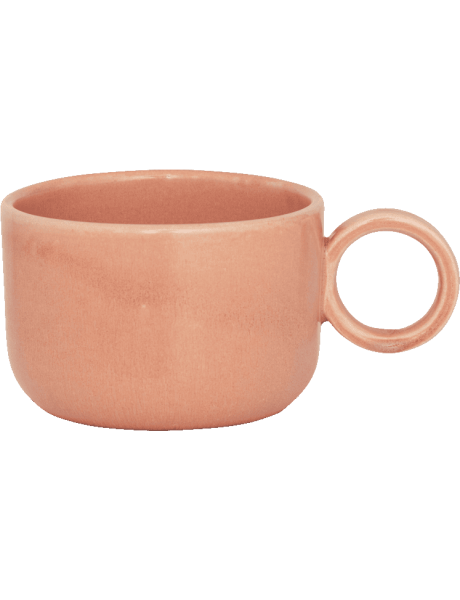 Mug en céramique rose poudré 10x14,2x7 cm Dana Urban Nature Culture - 1
