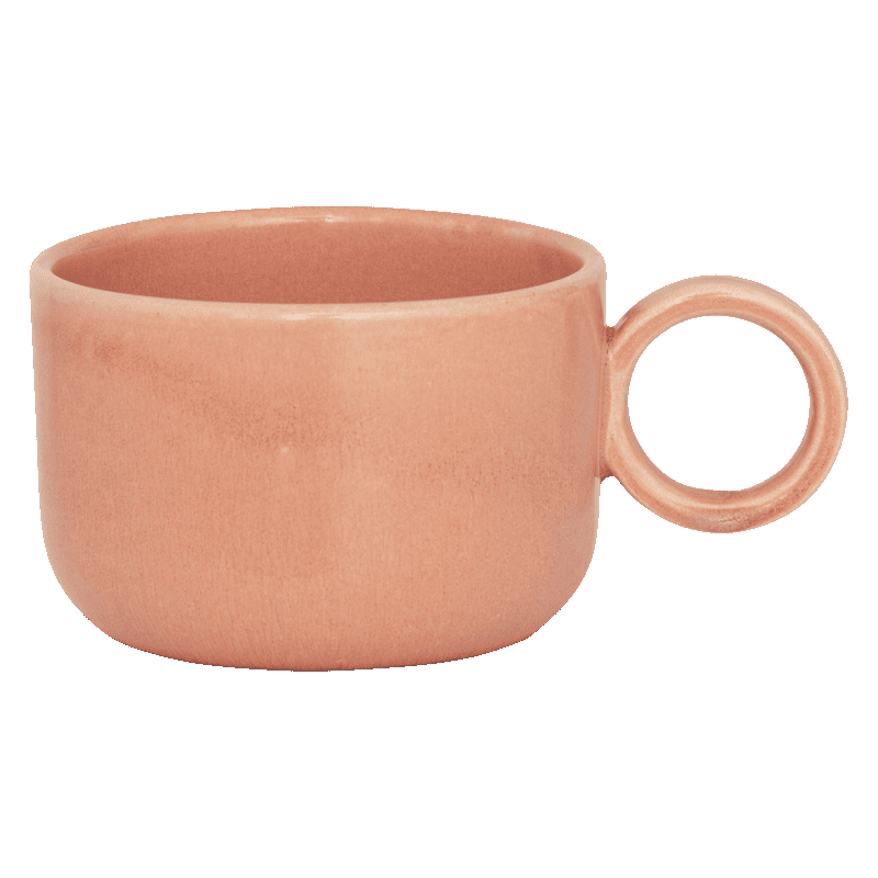 Mug en céramique rose poudré 10x14,2x7 cm Dana Urban Nature Culture - 1