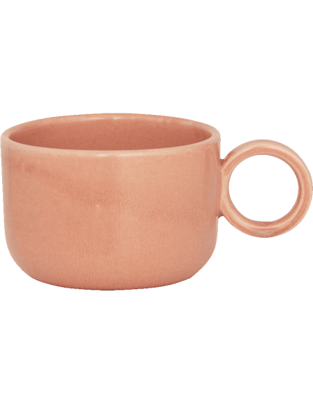 Mug en céramique rose poudré 10x14,2x7 cm Dana Urban Nature Culture - 1