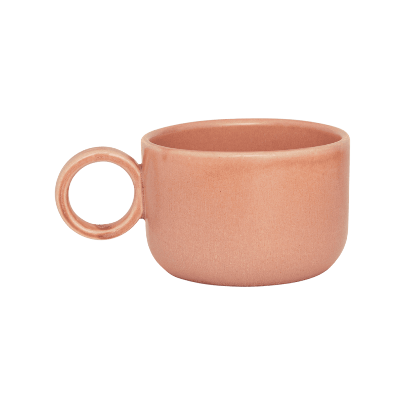 Mug en céramique rose poudré 10x14,2x7 cm Dana Urban Nature Culture - 4