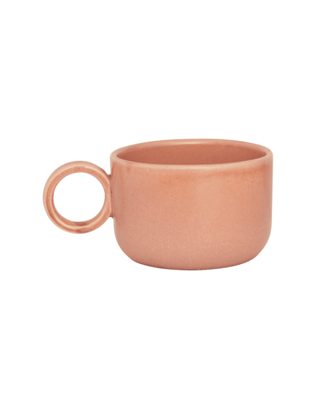 Mug en céramique rose poudré 10x14,2x7 cm Dana Urban Nature Culture - 4
