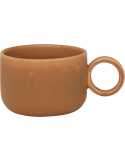 Mug en céramique marron caramel 10x14,2x7 cm Dana