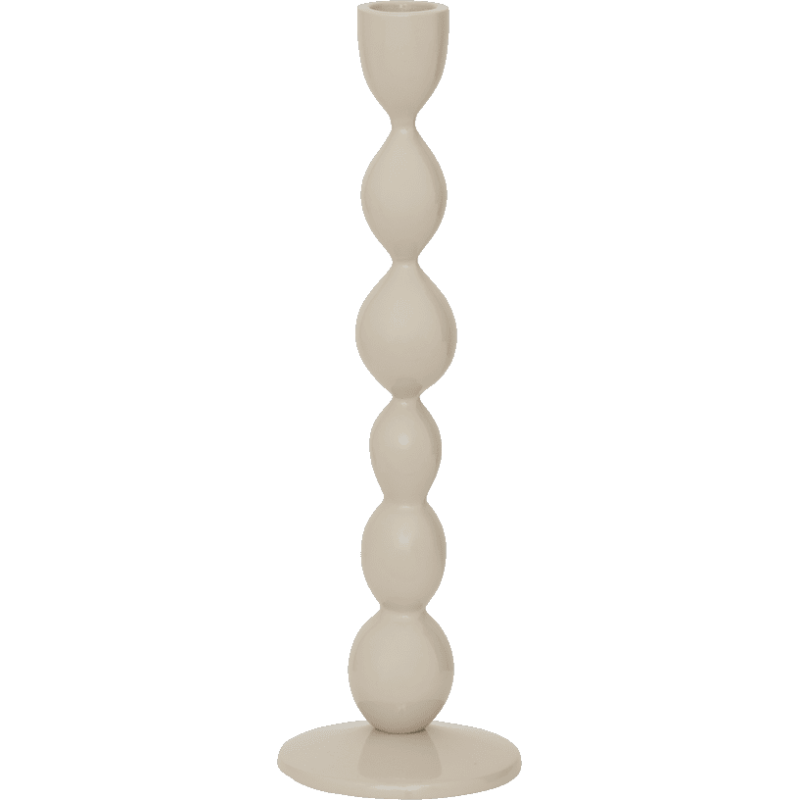 Bougeoir aluminium beige grège Ø8,5x27 cm Juna Urban Nature Culture - 1