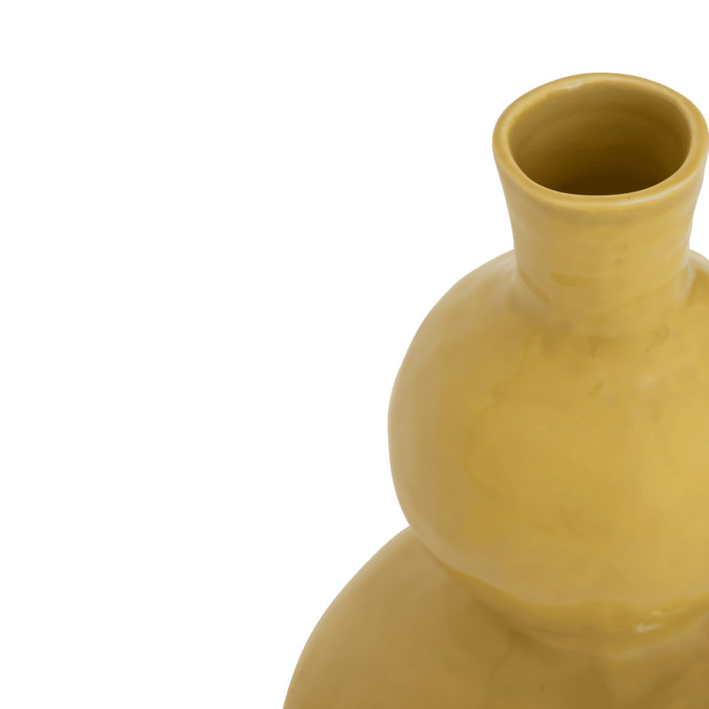 Vase céramique jaune miel Ø23,5x37 cm Tetsu Urban Nature Culture - 4