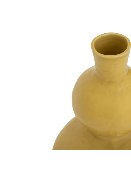 Vase céramique jaune miel Ø23,5x37 cm Tetsu Urban Nature Culture - 4