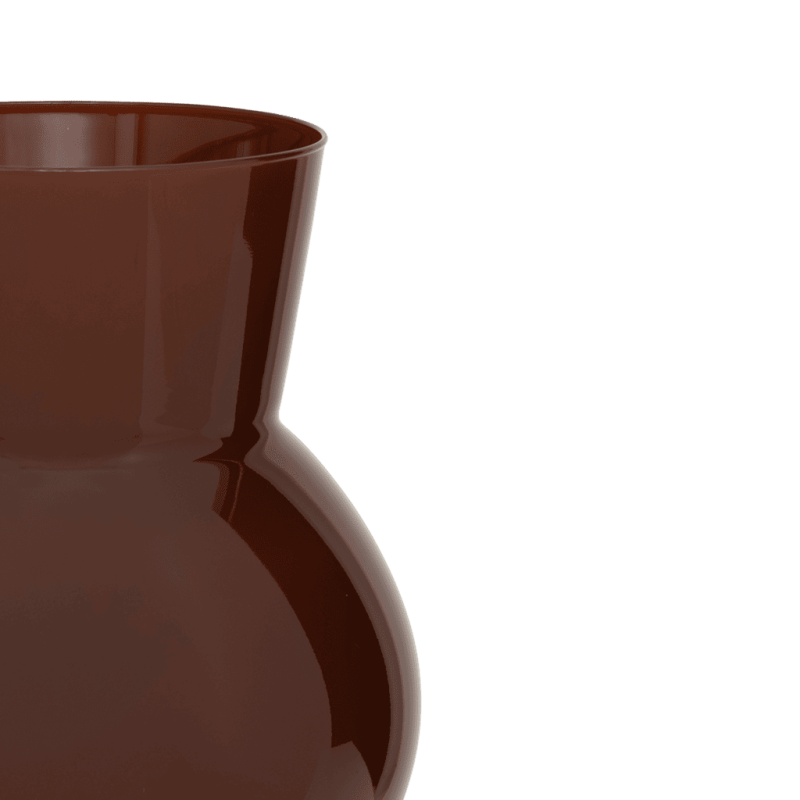 Vase boule en verre recyclé brun cognac Ø25x34 cm Ryota Urban Nature Culture - 4