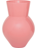 Vase boule verre recyclé rose poudré Ø25x34 cm Ryota