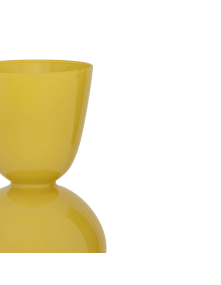 Vase boule en verre recyclé jaune moutarde Ø15x26 cm Jari Urban Nature Culture - 3