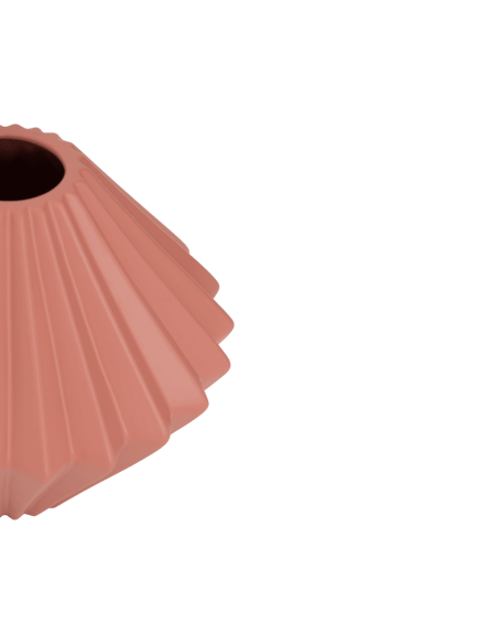 Vase géométrique céramique rose poudré Ø29x25 cm Pavo Urban Nature Culture - 3