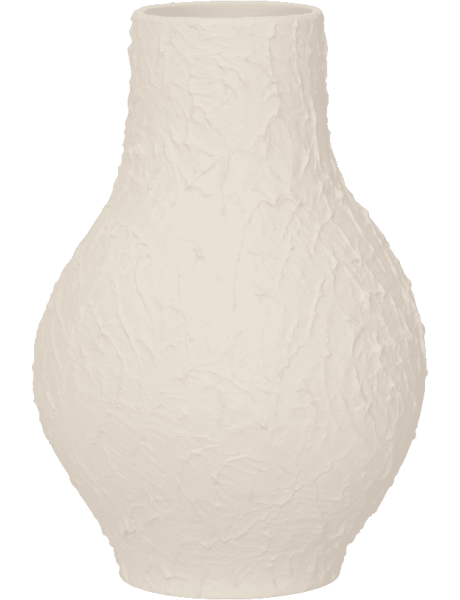 Vase organique céramique blanc crème Ø19,5x29 cm Risa Urban Nature Culture - 1