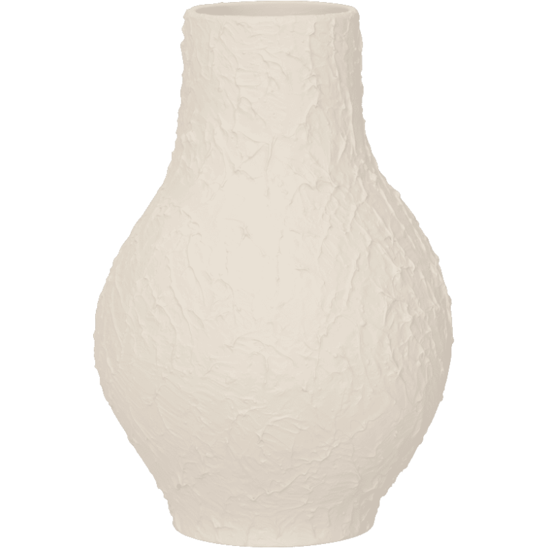 Vase organique céramique blanc crème Ø19,5x29 cm Risa Urban Nature Culture - 1