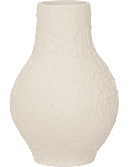 Vase organique céramique blanc crème Ø19,5x29 cm Risa Urban Nature Culture - 1
