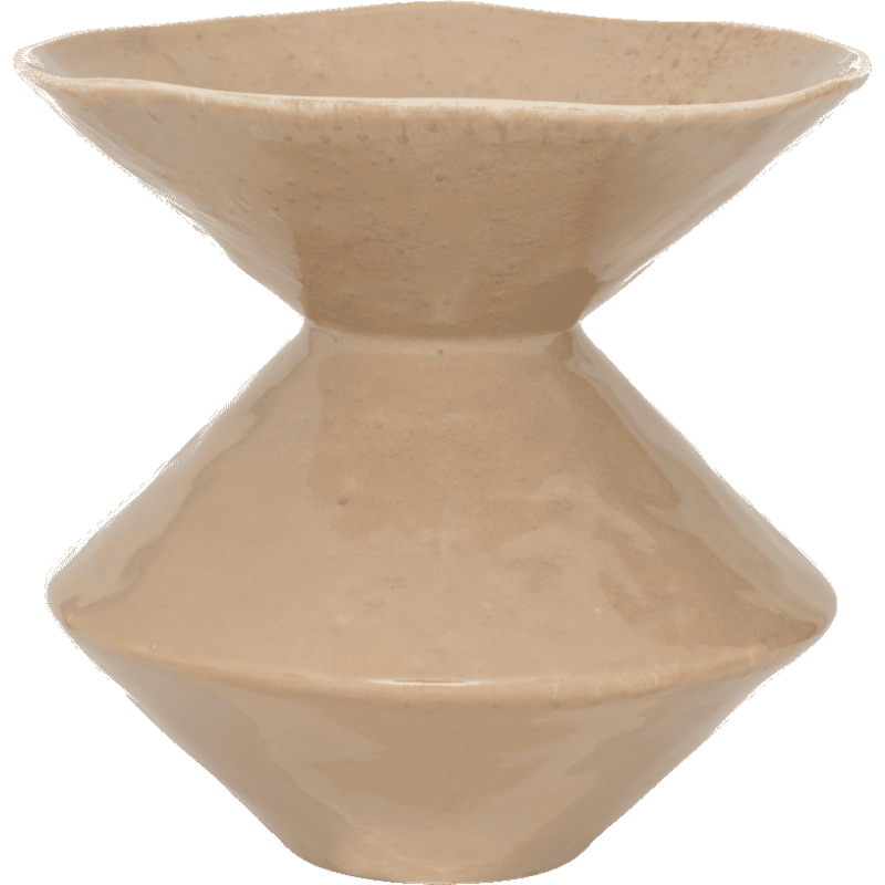 Vase céramique beige taupe organique Ø29,5x28 cm Zale Urban Nature Culture - 1
