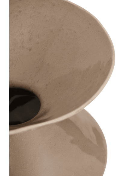 Vase céramique beige taupe organique Ø29,5x28 cm Zale Urban Nature Culture - 3