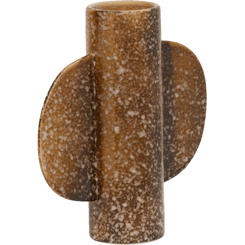 Vase céramique marron moucheté 19,5x22 cm Bran Urban Nature Culture - 1