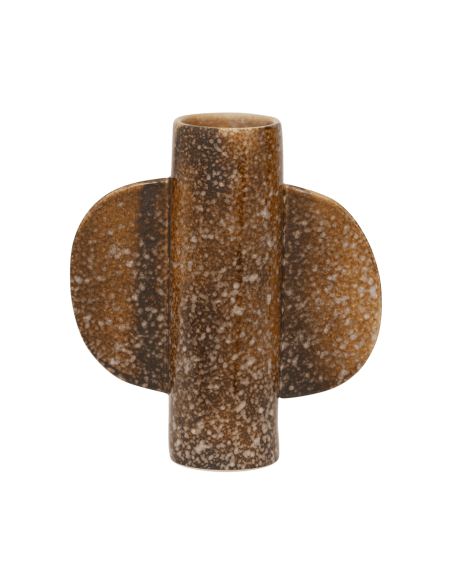Vase céramique marron moucheté 19,5x22 cm Bran Urban Nature Culture - 2